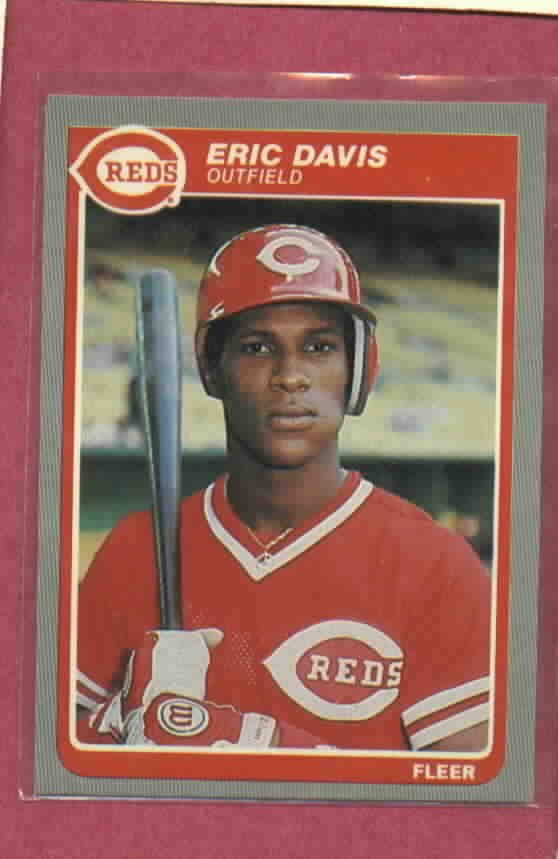 1985 Fleer Eric Davis Rookie Cincinnati Reds