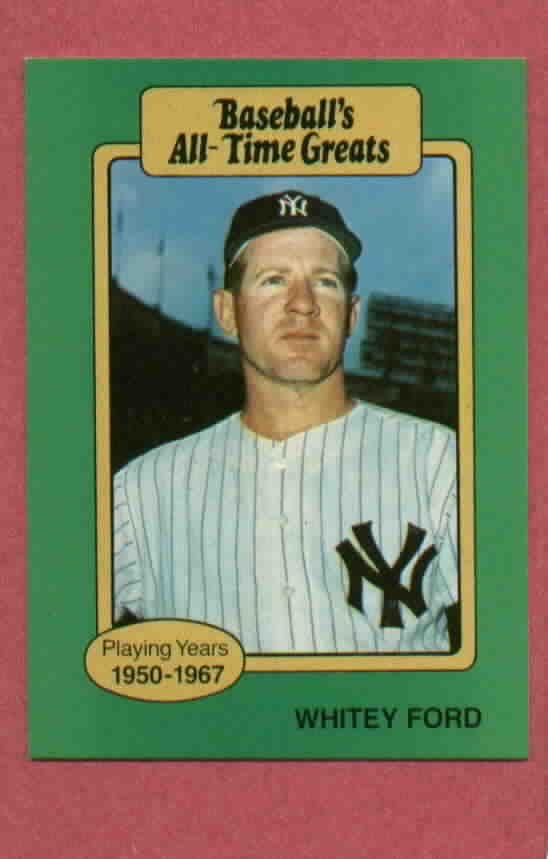 1987 Kahns Baseballs All Time Greats Whitey Ford New York Yankees Oddball