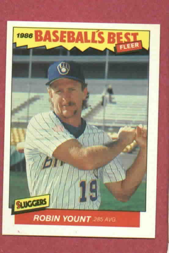 1986 Fleer Baseballs Best Robin Yount Milwaukee Brewers Oddball # 44