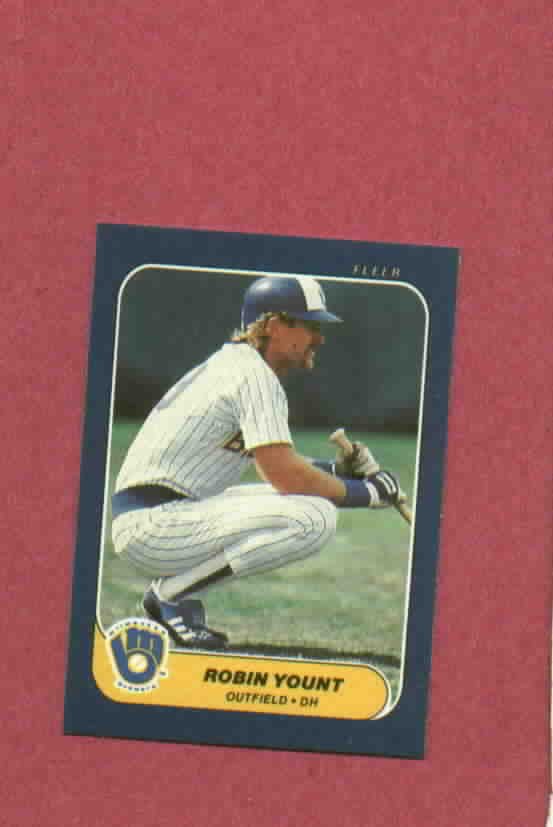 1986 Fleer Mini Robin Yount Milwaukee Brewers Oddball # 103