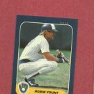 1986 Fleer Mini Robin Yount Milwaukee Brewers Oddball # 103
