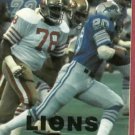 1982 Detroit Lions Pocket Schedule Billy Sims