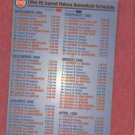 1994 95 Detroit Pistons & Vipers Pocket Schedule Budweiser
