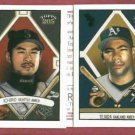 2003 Topps T 205 Triple Folder Ichiro Miguel Tejada Polar Bear Mariners A's