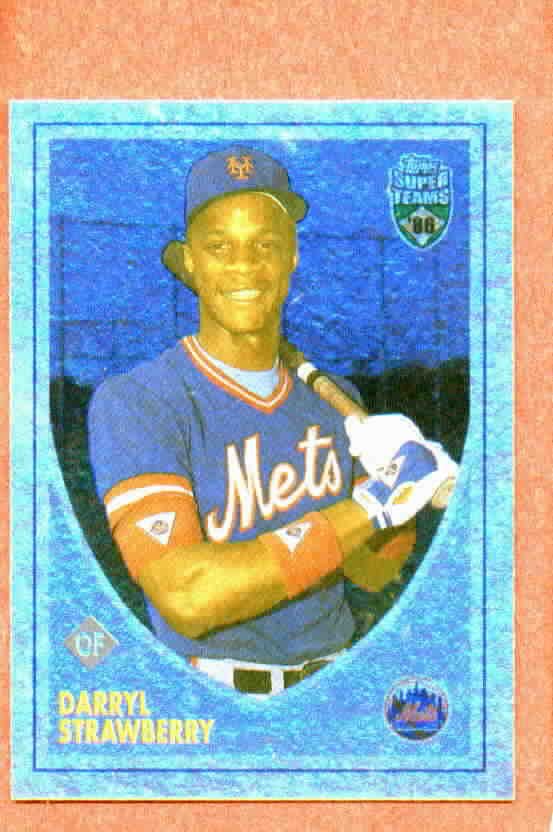 2002 Topps Super Teams Darryl Strawberry New York Mets #D / 1986  # 138