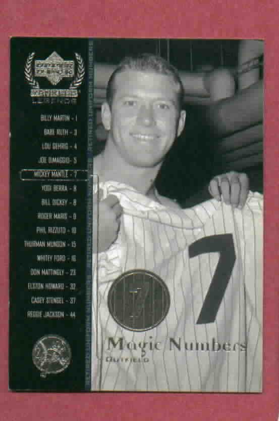 2000 Upper Deck Yankees Legends Mickey Mantle #55