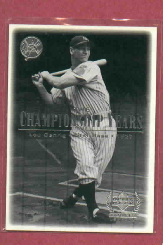 2000 Upper Deck Yankees Legends Lou Gehrig # 67