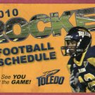 2010 University Of Toledo Rockets Pocket Football Schedule