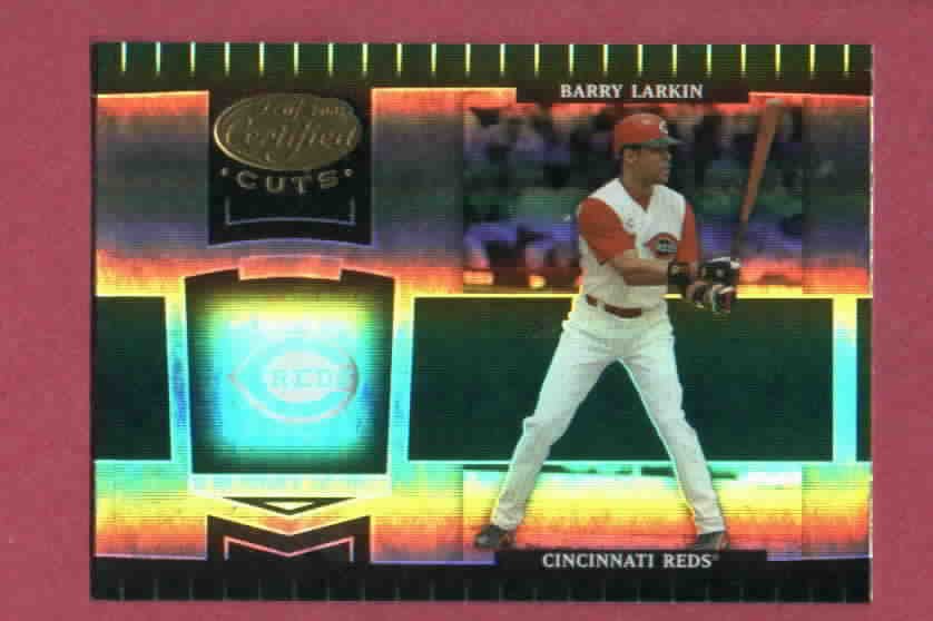 2004 Leaf Certified Cuts Barry Larkin Cincinnati Reds # 60