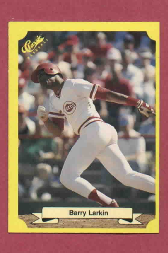 1986 Classic Update Yellow Barry Larkin Cincinnati Reds Rookie Oddball # 133