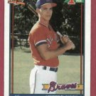 1991 Topps Chipper Jones Atlanta Braves Rookie # 333