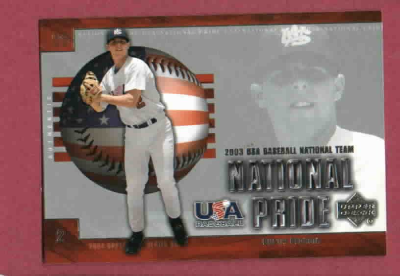 2003 Upper Deck National Pride USA Dustin Pedroia Boston Red Sox Rookie # USA15