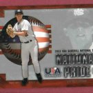 2003 Upper Deck National Pride USA Dustin Pedroia Boston Red Sox Rookie # USA15