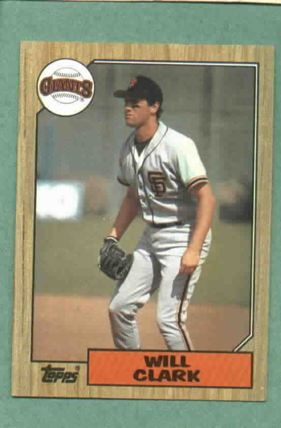 1987 Topps Will Clark San Francisco Giants Rookie # 420