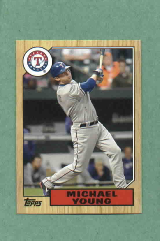 2012 Topps Michael Young 1987 Mini Texas Rangers # TM-4