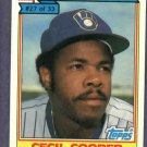 1984 Ralston Purina Cecil Cooper Milwaukee Brewers Oddball Baseball Card # 27