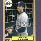 2012 Topps Mini Retro 1987 Ryan Braun Milwaukee Brewers # TM-1
