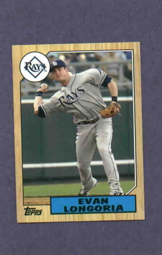 2012 Topps Mini Retro 1987 Evan Longoria Tampa Bay Rays # TM20