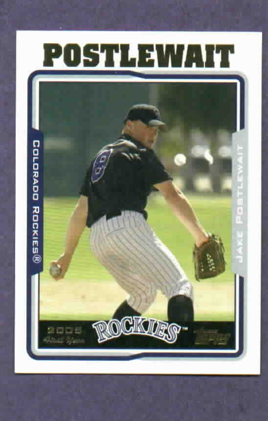 2005 Topps Update Jake Postlewait Colorado Rockies Rookie # UH278