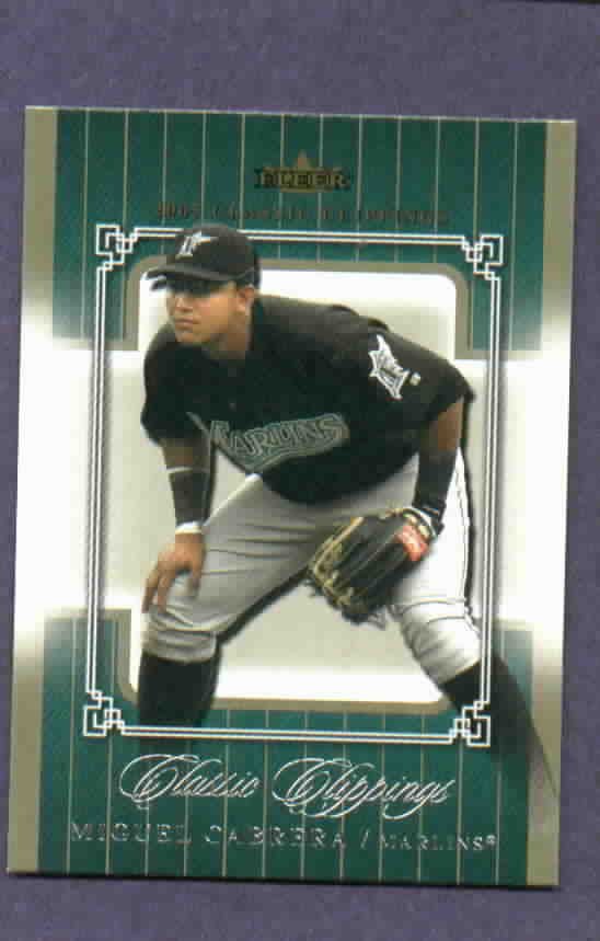 2005 Fleer Classic Clippings Miguel Cabrera Marlins Tigers # 35