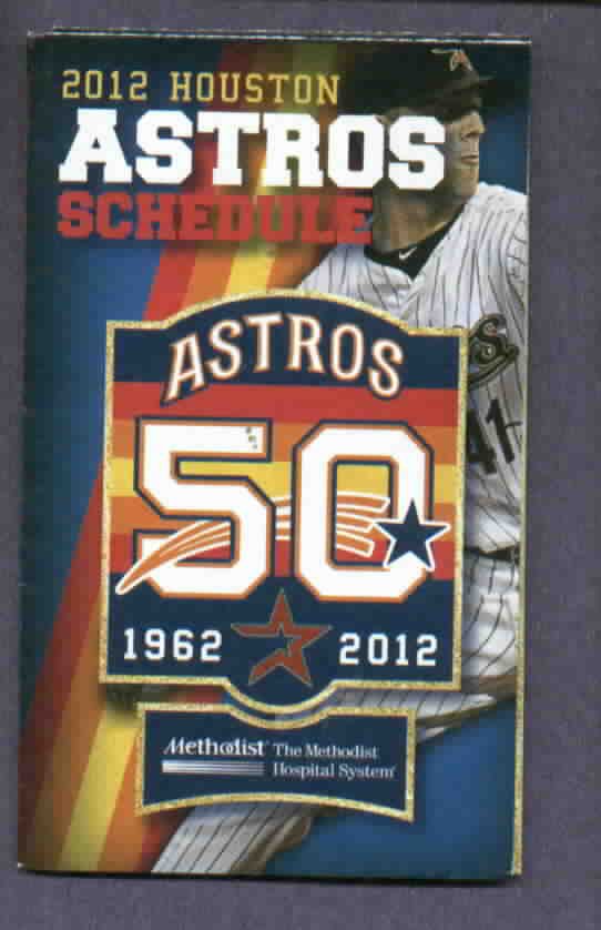 2012 Houston Astros Pocket Schedule