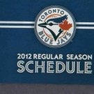 2012 Toronto Blue Jays Pocket Schedule