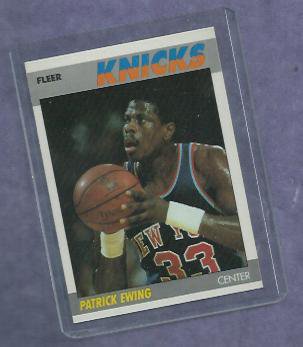 1987 88 Fleer Patrick Ewing New York Nicks # 37 BEAUTIFUL CARD PSA ?