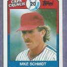 1989 Topps Capn Crunch Cereal Mike Schmidt Philidelphia Phillies Oddball # 16