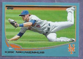 2013 Topps Baseball Walmart Blue Kirk Nieuwenhuis New York Mets # 109