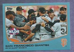 2013 Topps Baseball Walmart Blue San Francisco Giants NLDS Game 5 # 260