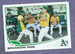 2013 Topps Baseball Brandon Inge Oakland A's # 76