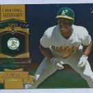 2013 Topps Baseball Chasing History Rickey Henderson Oakland A's # CH-8 GOLD FOIL VARIATION