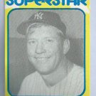 1980 Mickey Mantle Superstar Card New York Yankees Oddball # 30