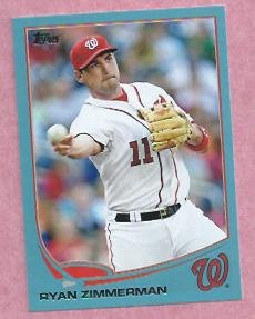 2013 Topps Baseball Wal Mart Blue Ryan Zimmerman Washington Nationals # 80