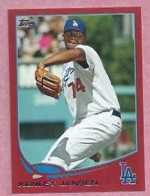 2013 Topps Baseball Target Red Kenley Jansen Los Angeles Dodgers # 74