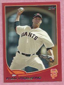 2013 Topps Baseball Ryan Vogelsong San Francisco Giants # 132