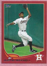 2013 Topps Baseball Target Red Justin Maxwell Houston Astros # 178