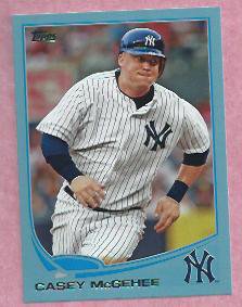 2013 Topps Baseball Walmart Blue Casey McGehee New York Yankees # 114