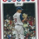 2008 Topps Baseball Cliff Lee Cleveland Indians # 317 Phillies