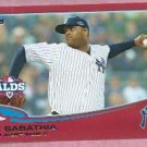 2013 Topps Baseball Target Red CC Sabathia New York Yankees # 283 ALDS
