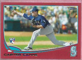 2013 Topps Baseball Target Red Carter Capps Seattle Mariners # 157 Rookie