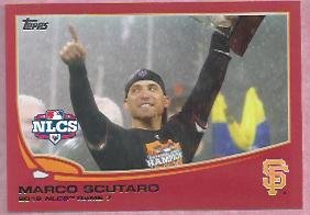 2013 Topps Baseball Target Red Marco Scutaro San Francisco Giants # 69 NLCS