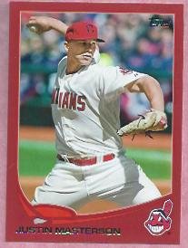 2013 Topps Baseball Target Red Justin Masterson Cleveland Indians # 63