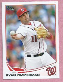 2013 Topps Baseball Ryan Zimmerman Washington Nationals # 80