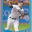 2013 Topps Baseball Walmart Blue Jeremy Hellickson Tampa Bay Rays # 58