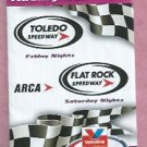 2011 ARCA Toledo Flatrock Speedway Pocket Racing Schedules