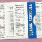 1988 NFL Pro Football Season Pocket Schedule