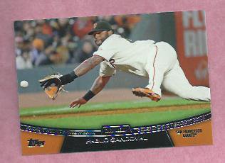 2013 Topps Baseball Series 2 Chase It Down Pablo Sandoval San Francisco Giants # CD-2