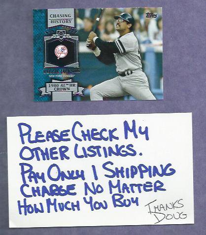 2013 Topps Reggie Jackson Chasing History New York Yankees # CH-29