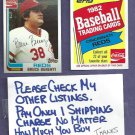 1982 Topps Coke Bruce Berenyi Cincinnati Reds Oddball # 2
